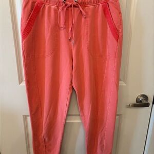 Saturday Sunday Anthropologie pink barrel jogger sweatpants comfy size M
